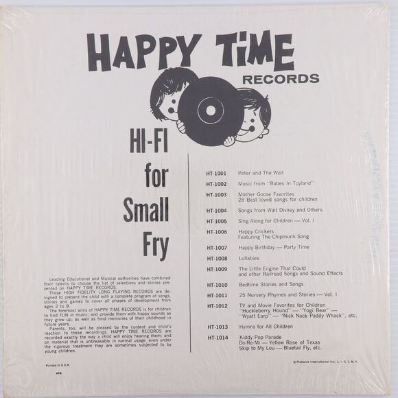 Happy Time Chorus & Orchestra – Hymns For All Children - 1962 LP Record HT-1013 - Picture 2 of 16